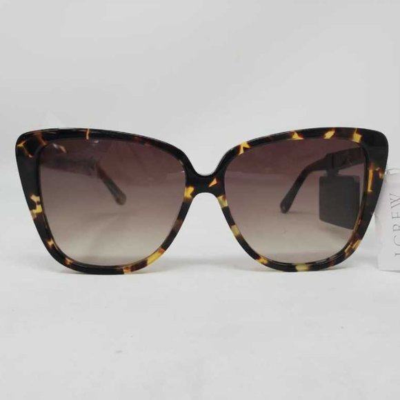 New women\'s J crew Oversized square sunglasses in Tort Olive